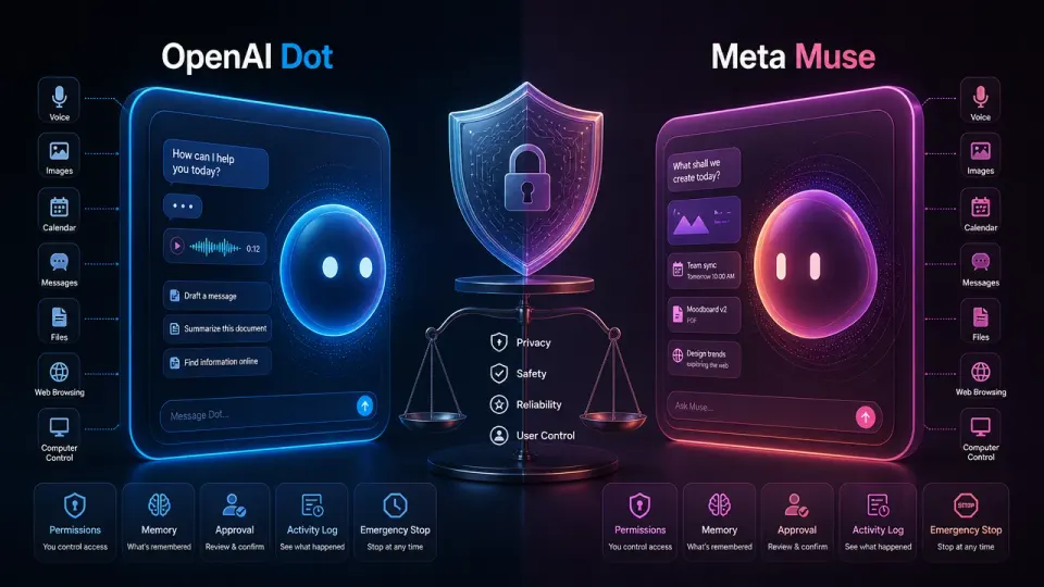 OpenAI Dot vs Meta Muse: AI Agent Comparison Guide
