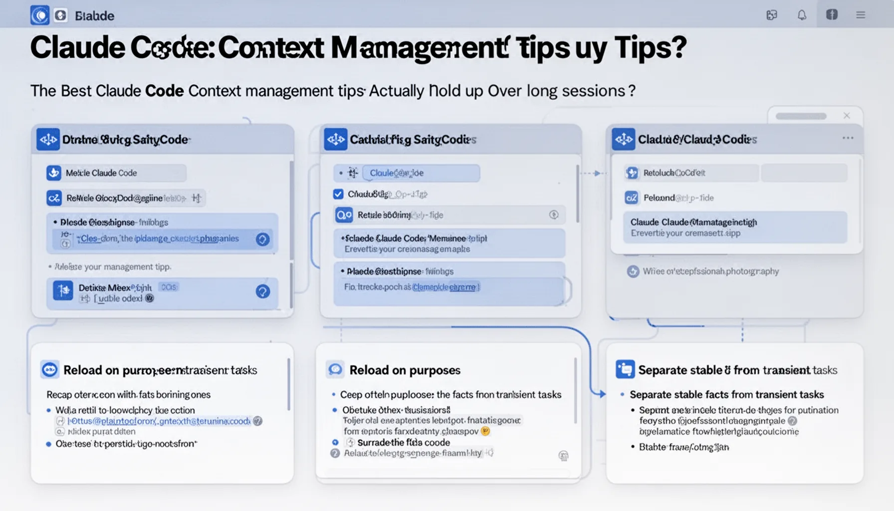 What Claude Code context management tips actually hold up over long sessions?
