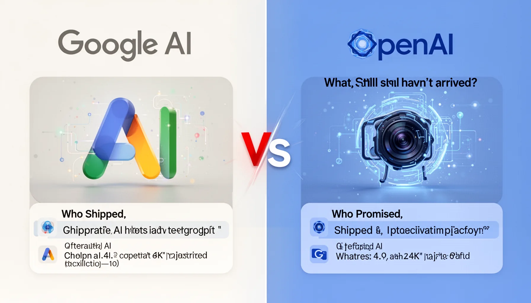 Google AI vs OpenAI latest news: who shipped, who promised, and what still hasn’t arrived?