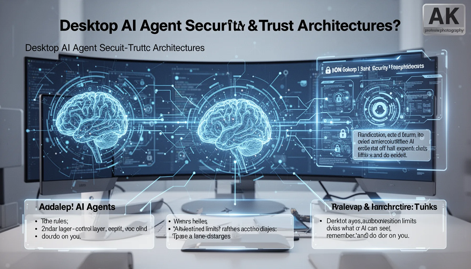 What are desktop AI agent security and trust architectures?