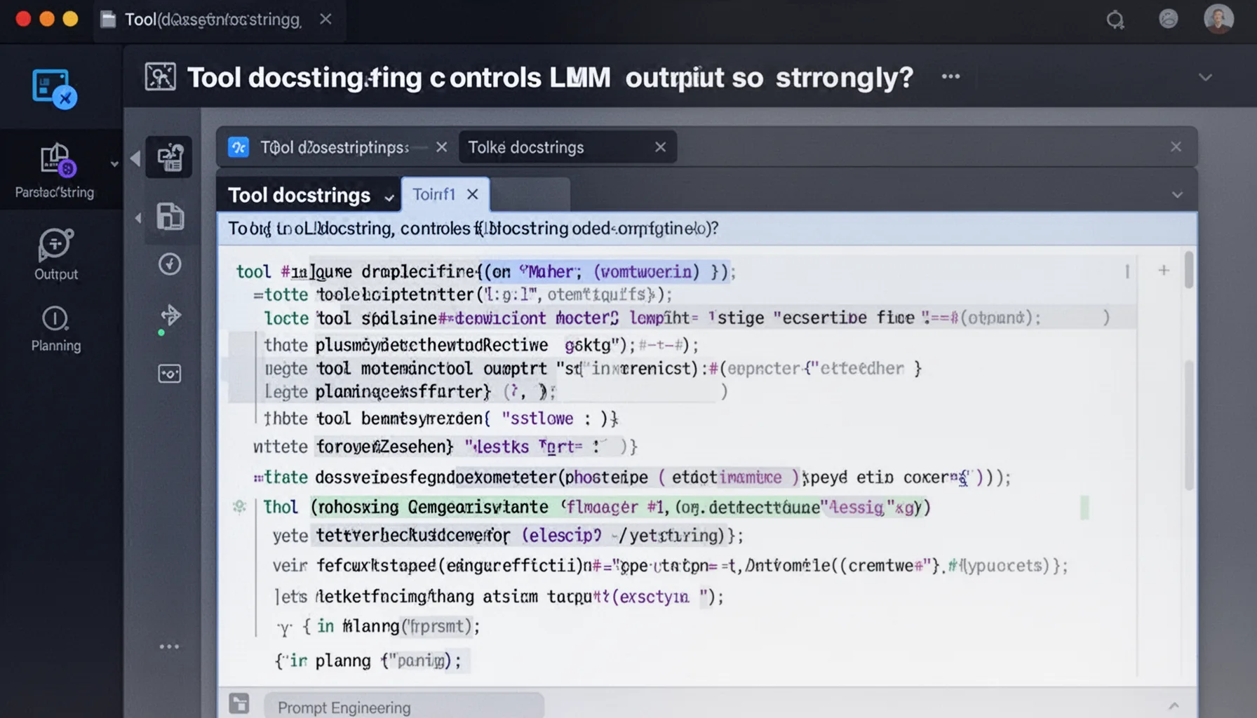 Why does tool docstring controls LLM output so strongly?