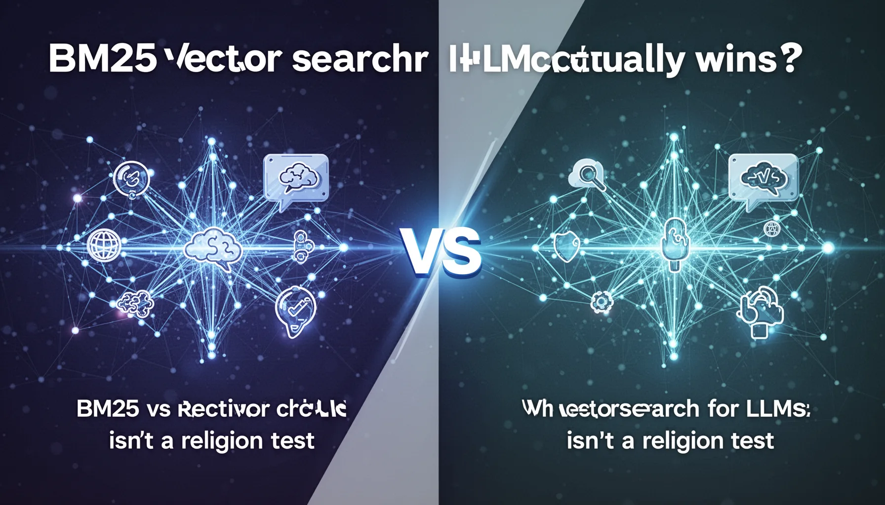 BM25 vs vector search for LLMs: which retrieval method actually wins?