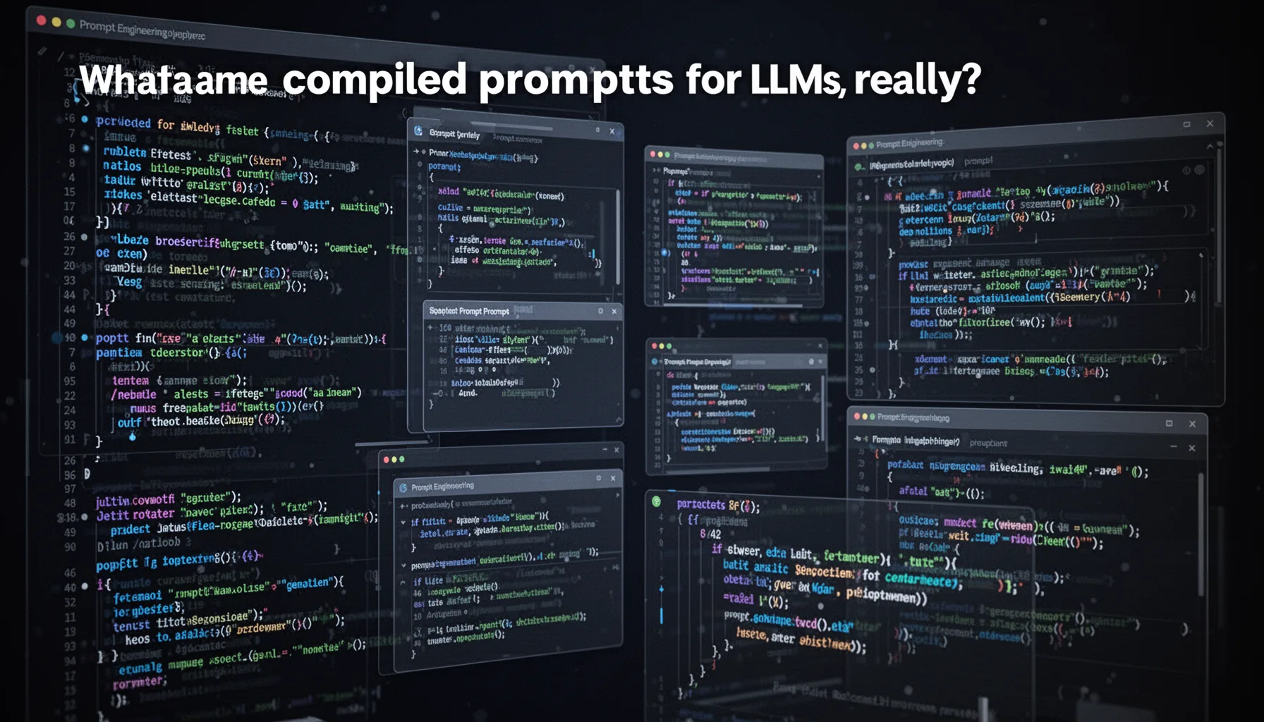 What are compiled prompts for LLMs, really?
