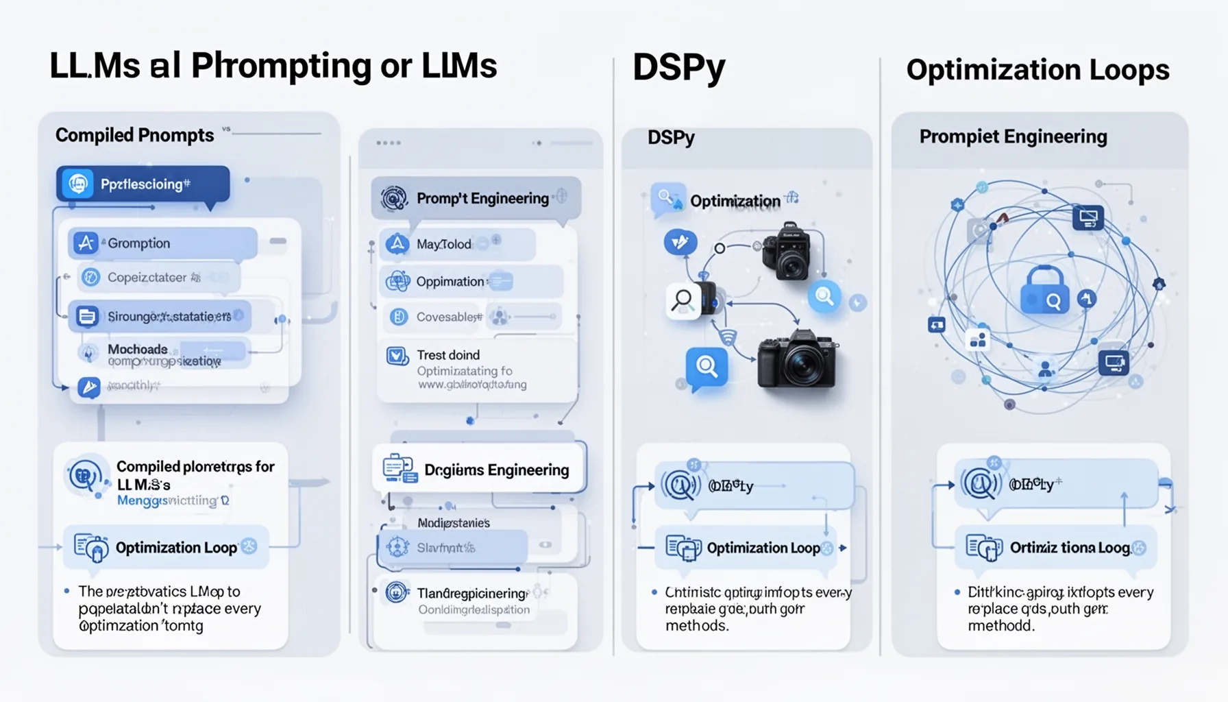 Compiled prompts for LLMs vs manual prompting, DSPy, and optimization loops