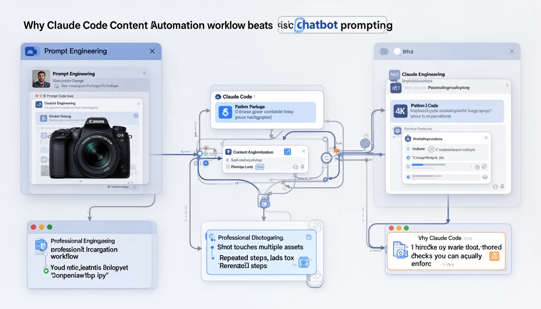 Why Claude Code content automation workflow beats basic chatbot prompting