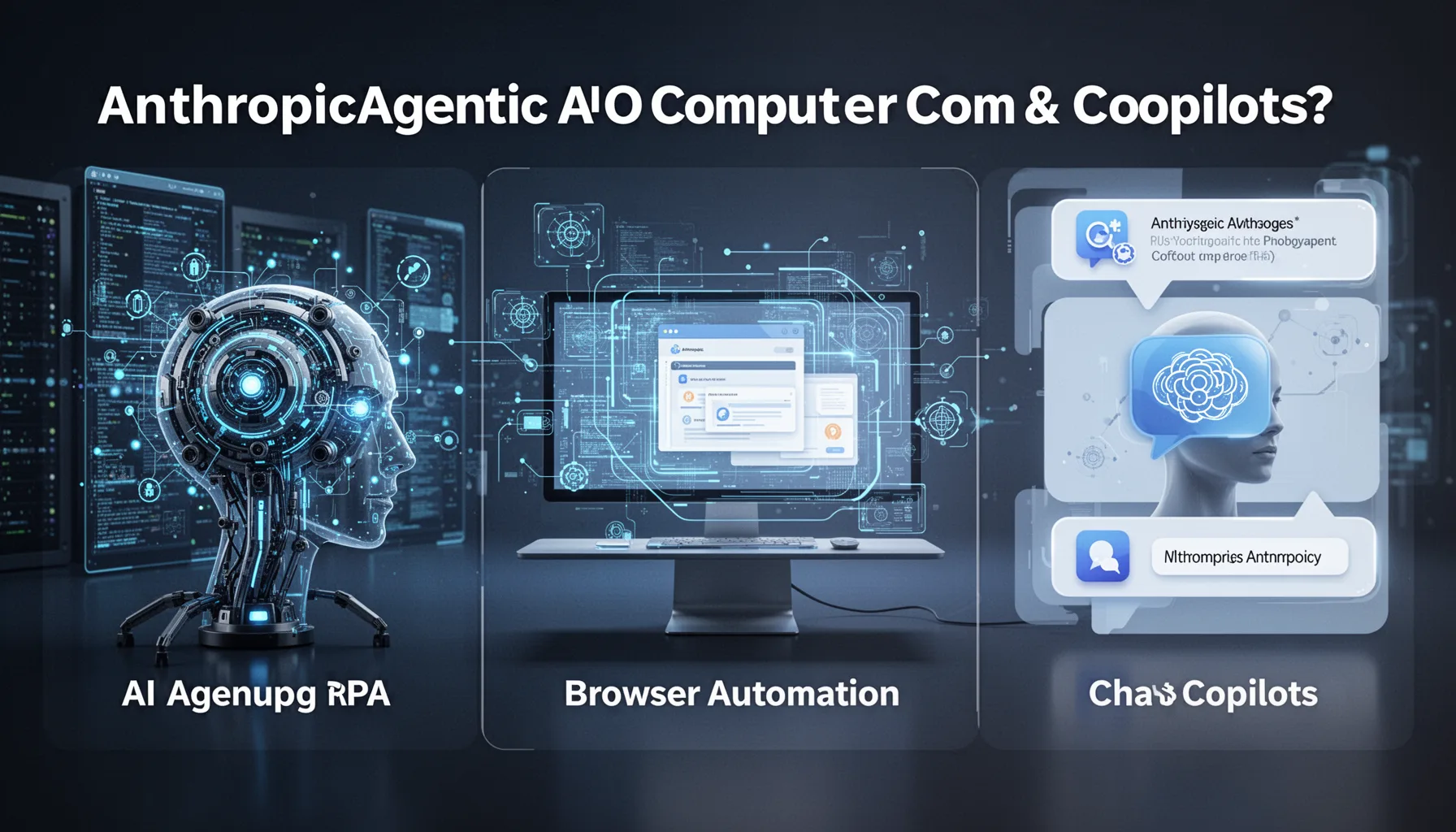 How does Anthropic agentic AI computer control compare with RPA, browser automation, and copilots?