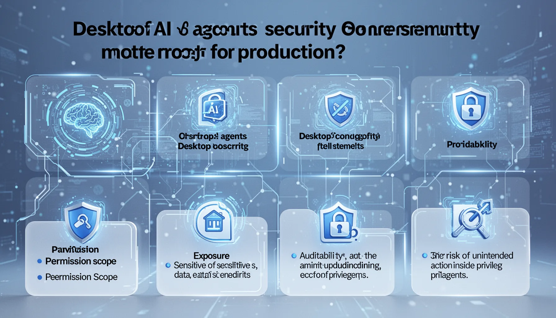 What desktop AI agents security concerns matter most for production?