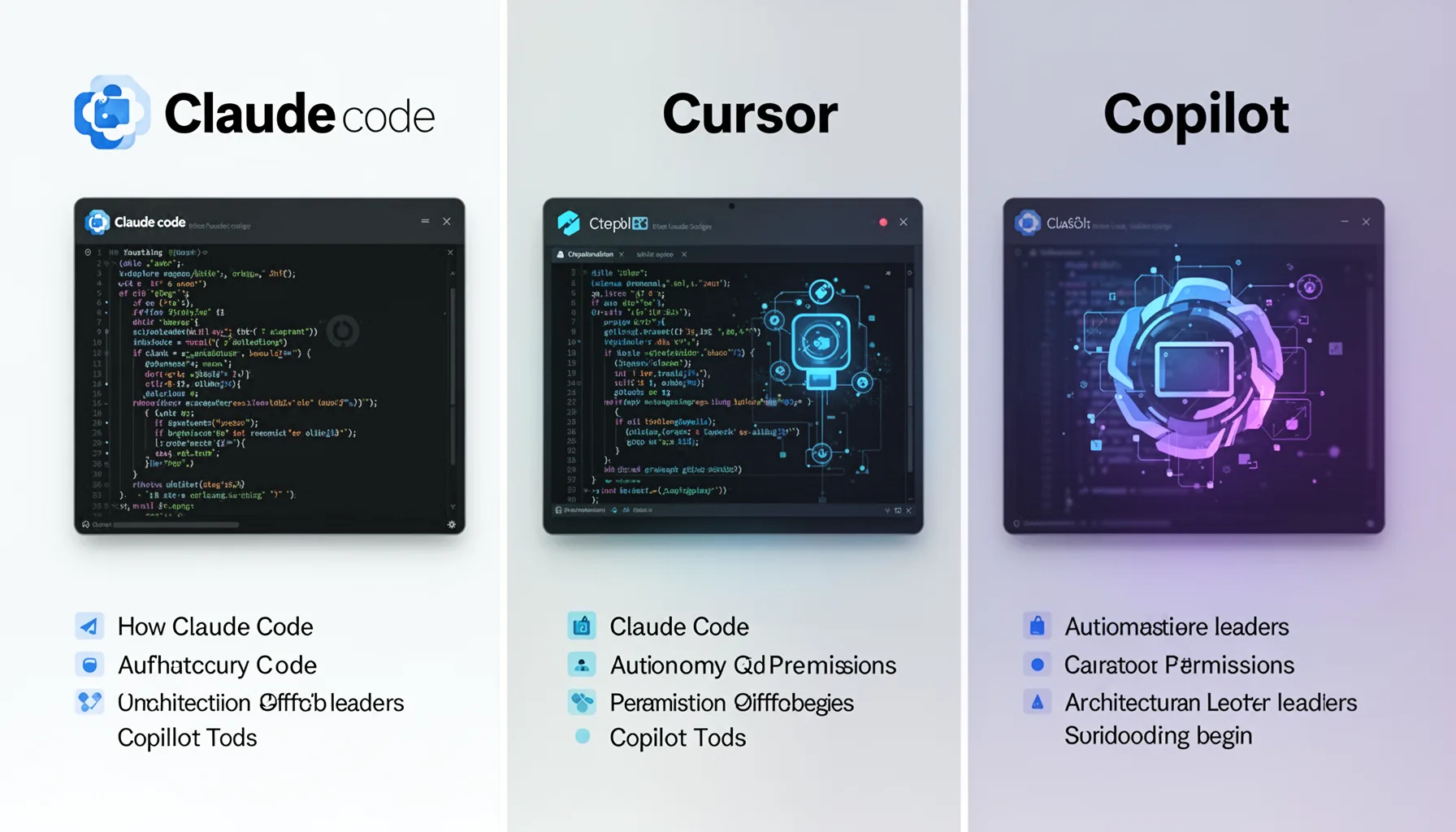 How Claude Code vs Cursor vs Copilot differs on autonomy and permissions