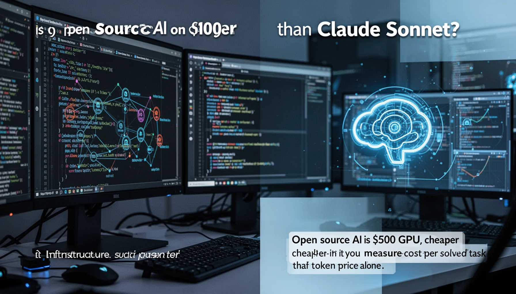 Is open source AI on $500 GPU cheaper in real coding work than Claude Sonnet?
