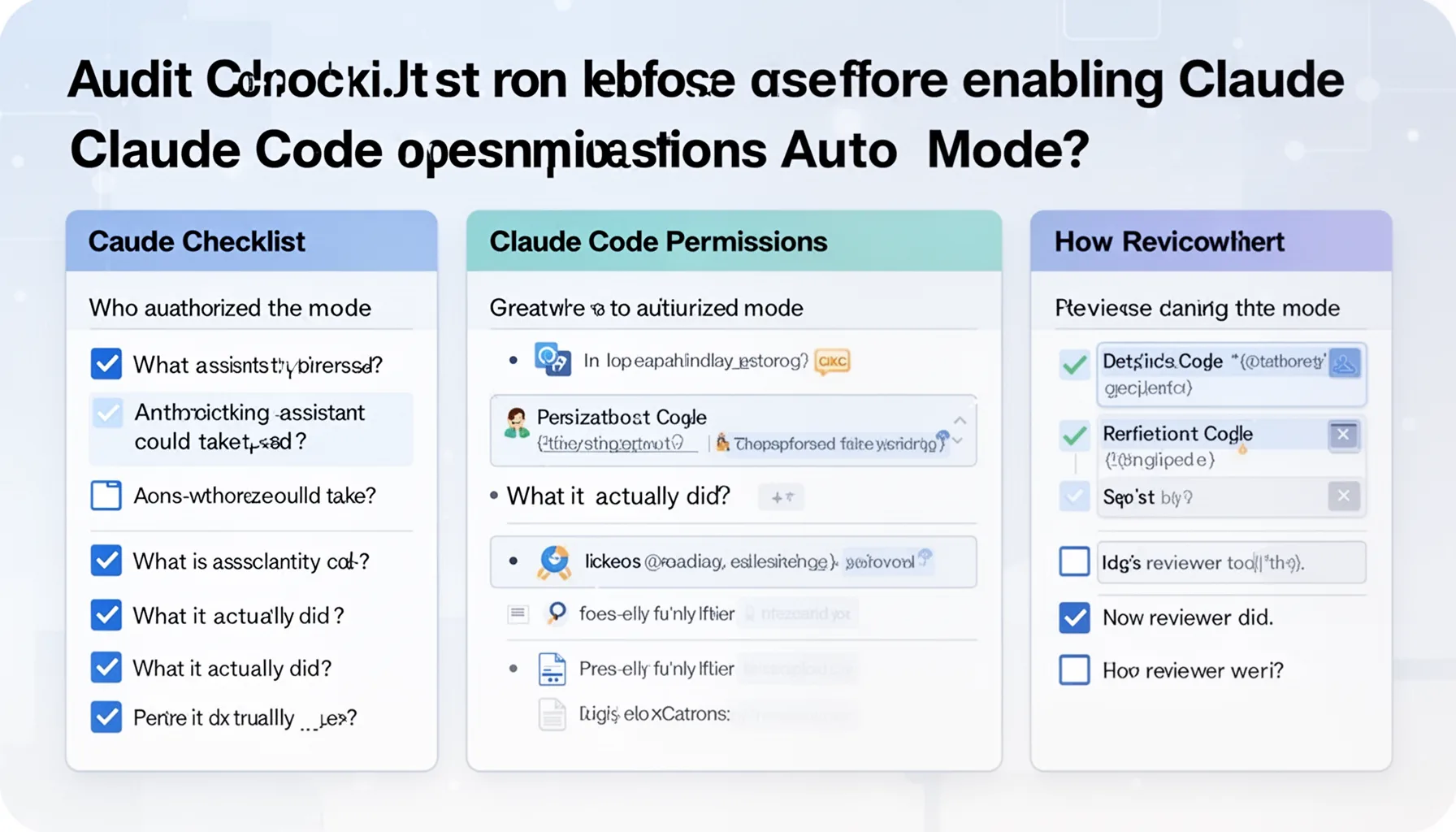 What audit checklist should teams use before enabling Claude Code permissions auto mode?