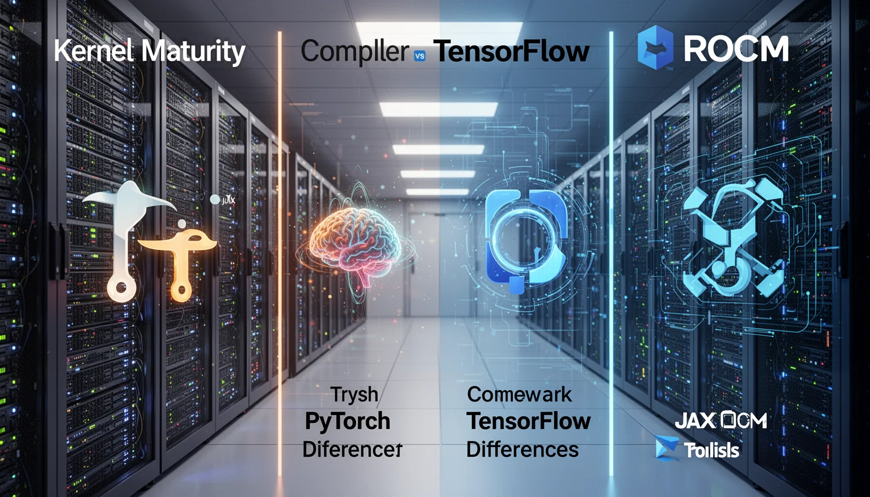 Why kernel maturity and compiler stack differences matter in PyTorch vs TensorFlow vs JAX ROCm