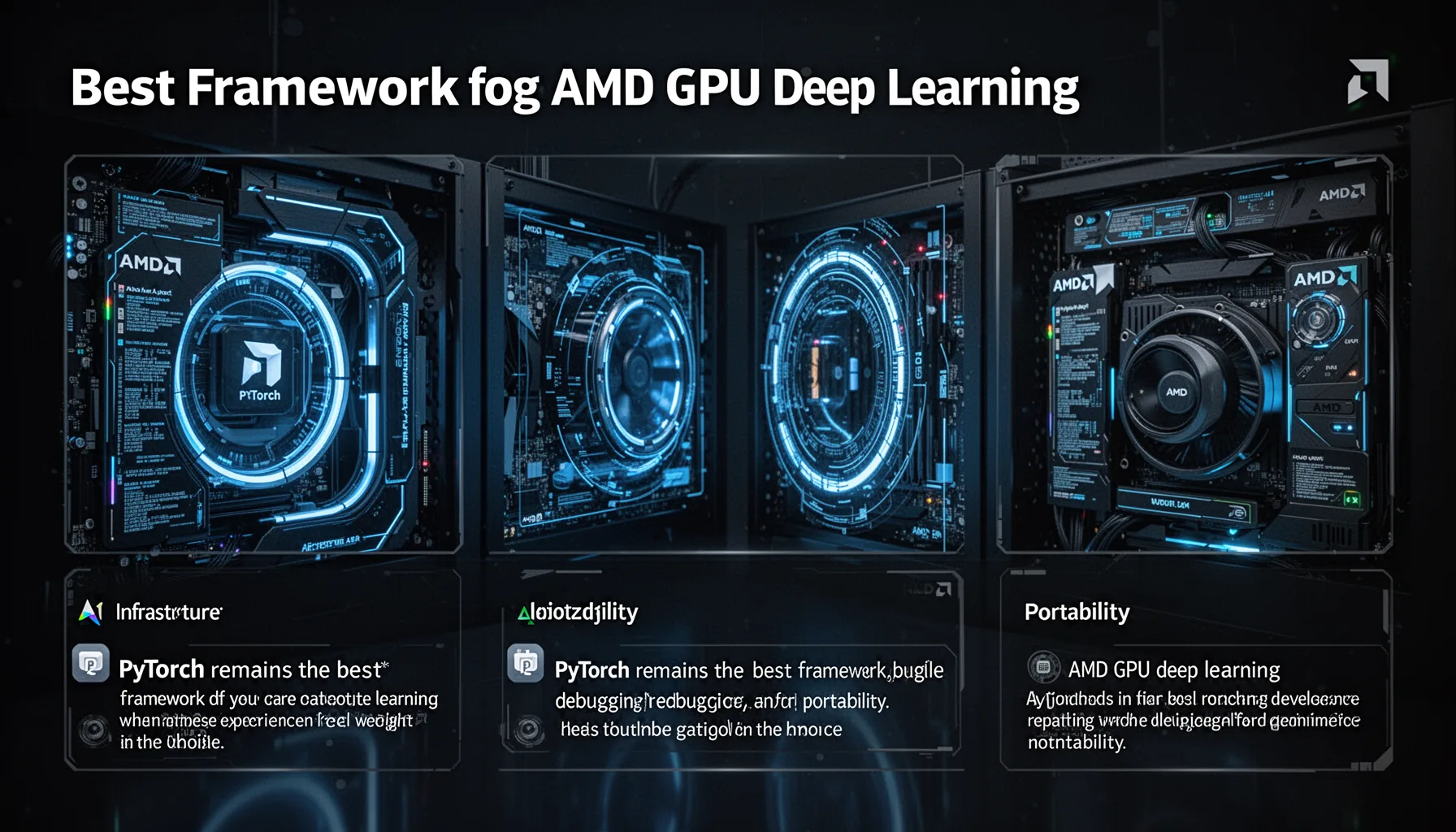 Best framework for AMD GPU deep learning if you care about usability, debugging, and portability