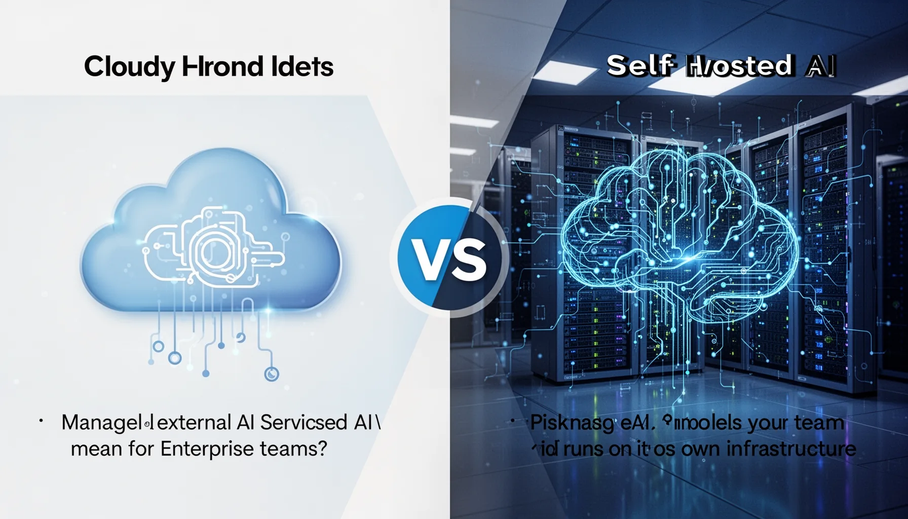 What does cloud vs self hosted AI actually mean for enterprise teams?