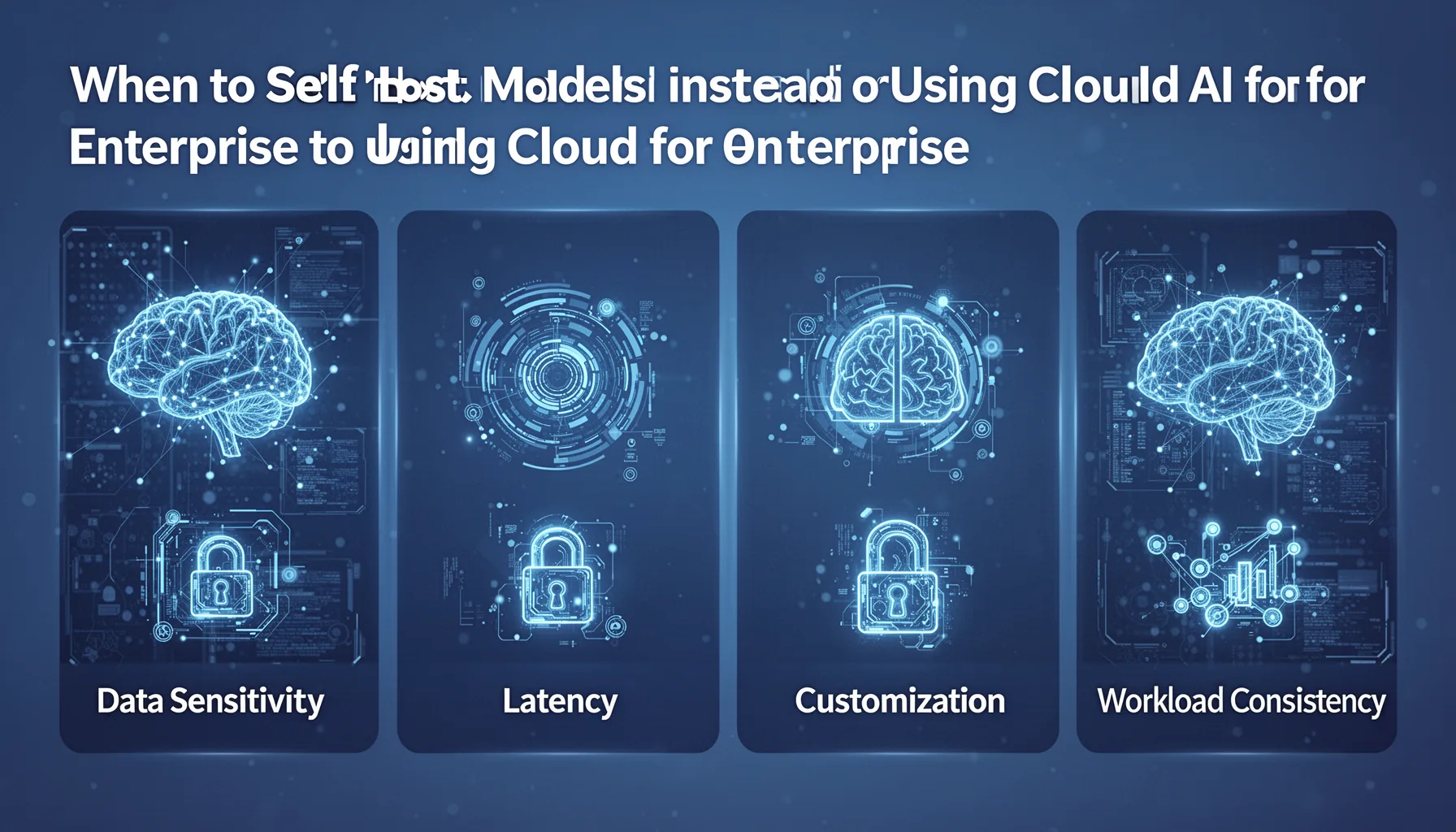 When to self host AI models instead of using cloud AI for enterprise