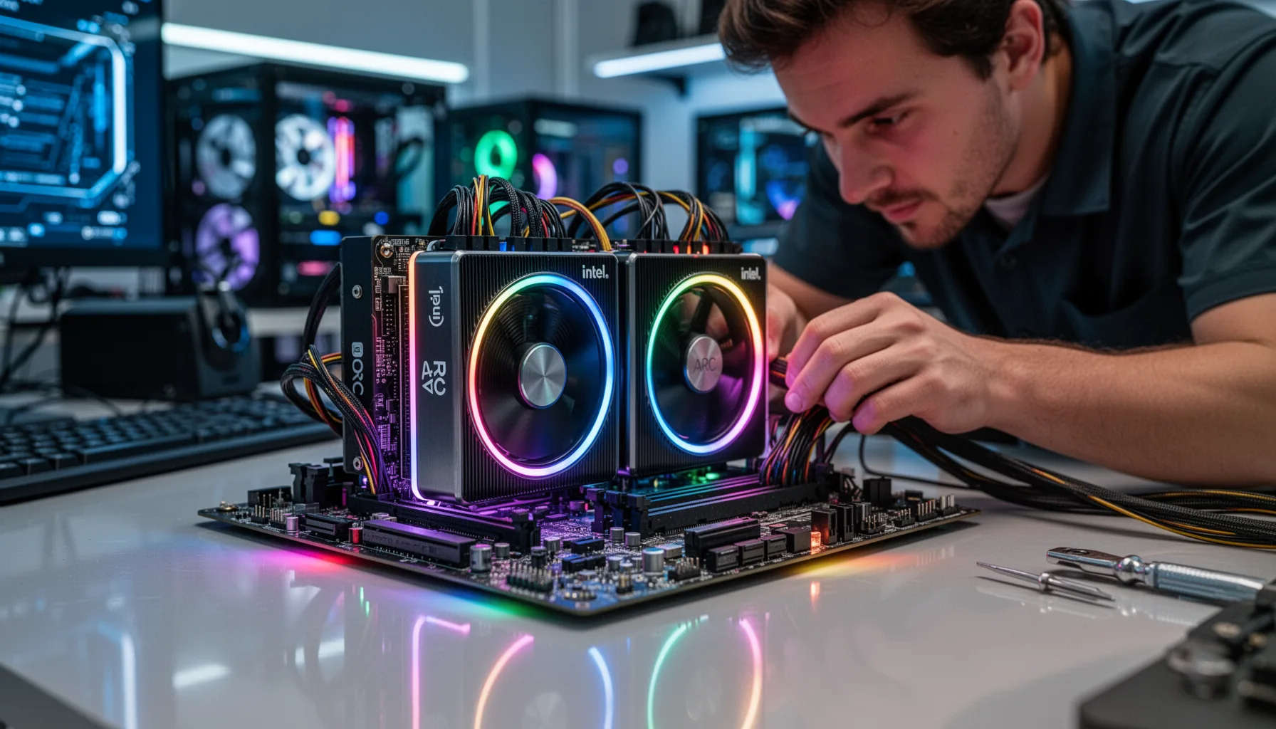 Dual Intel Arc llama.cpp SYCL RAM usage fix guide