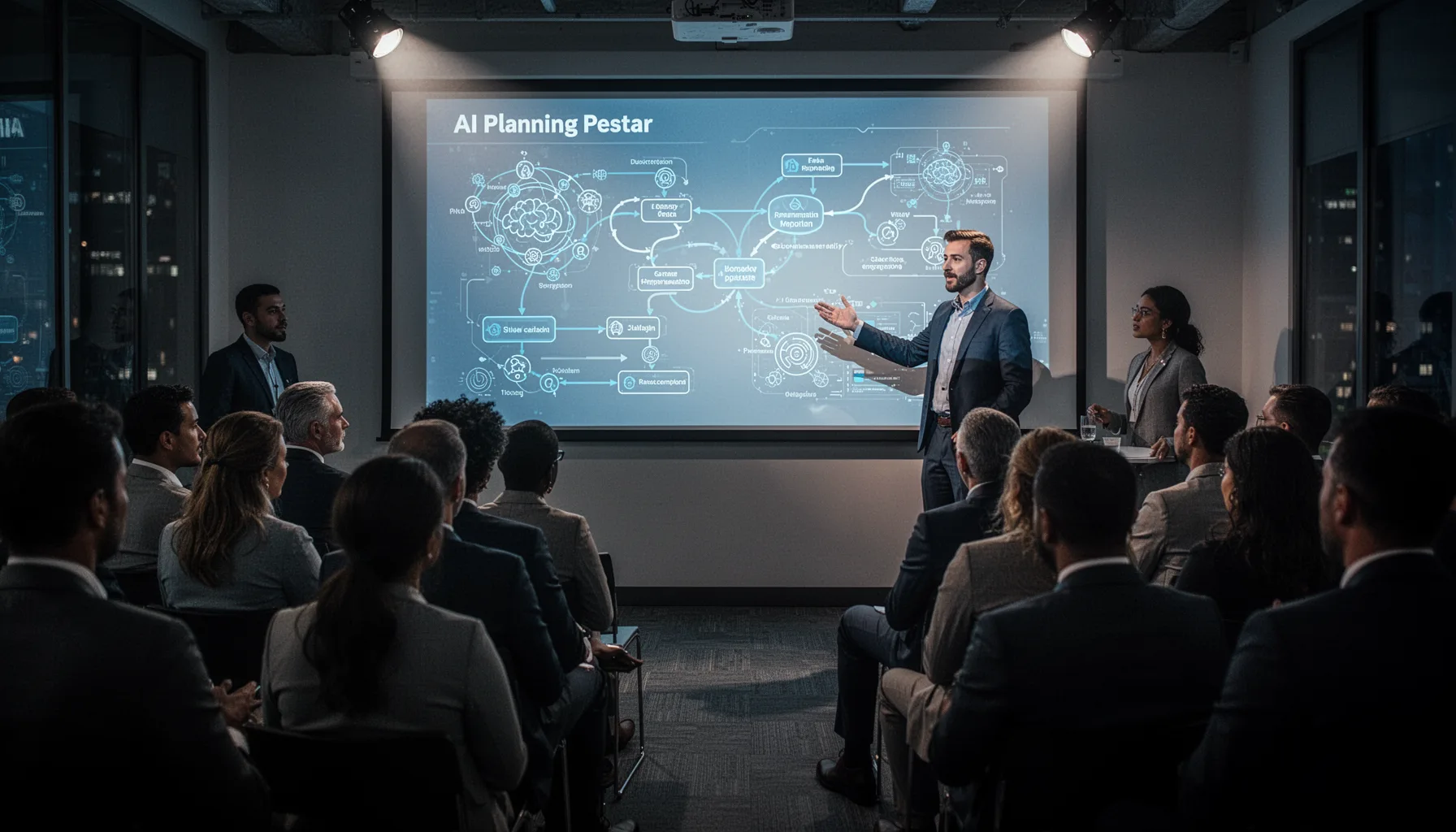 How feedback space search for ai planning improves natural language to pddl with llms