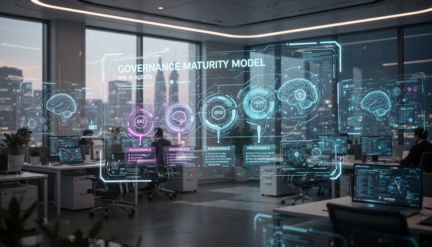 What does an ai governance maturity model for agents need to include?