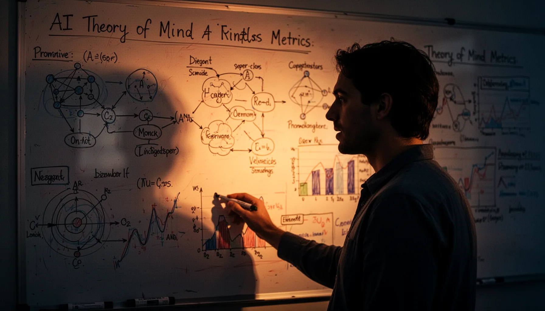 What did the interactive evaluation of AI theory of mind actually measure?