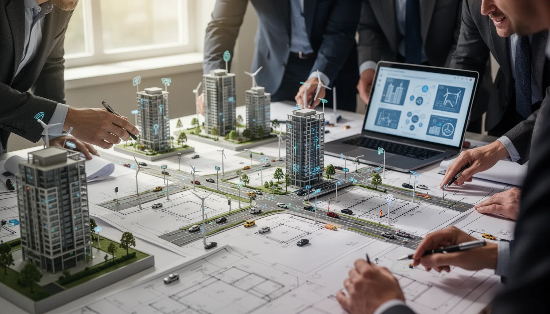 How would an AI agent running a smart city be architected?